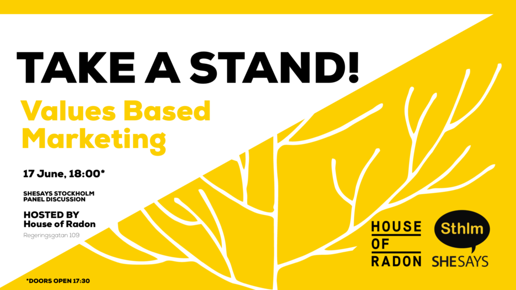 Take a Stand! – Values Based Marketing