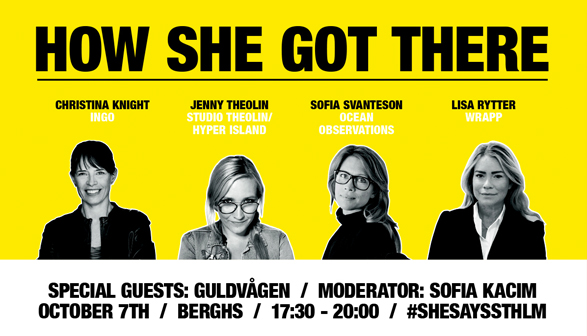 First SheSays event in Sweden