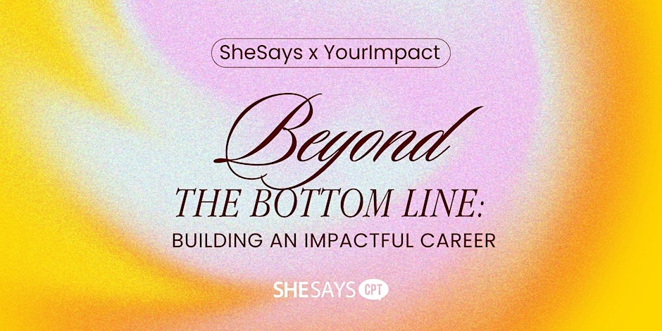 Beyond the Bottom Line: Building an Impactful Career