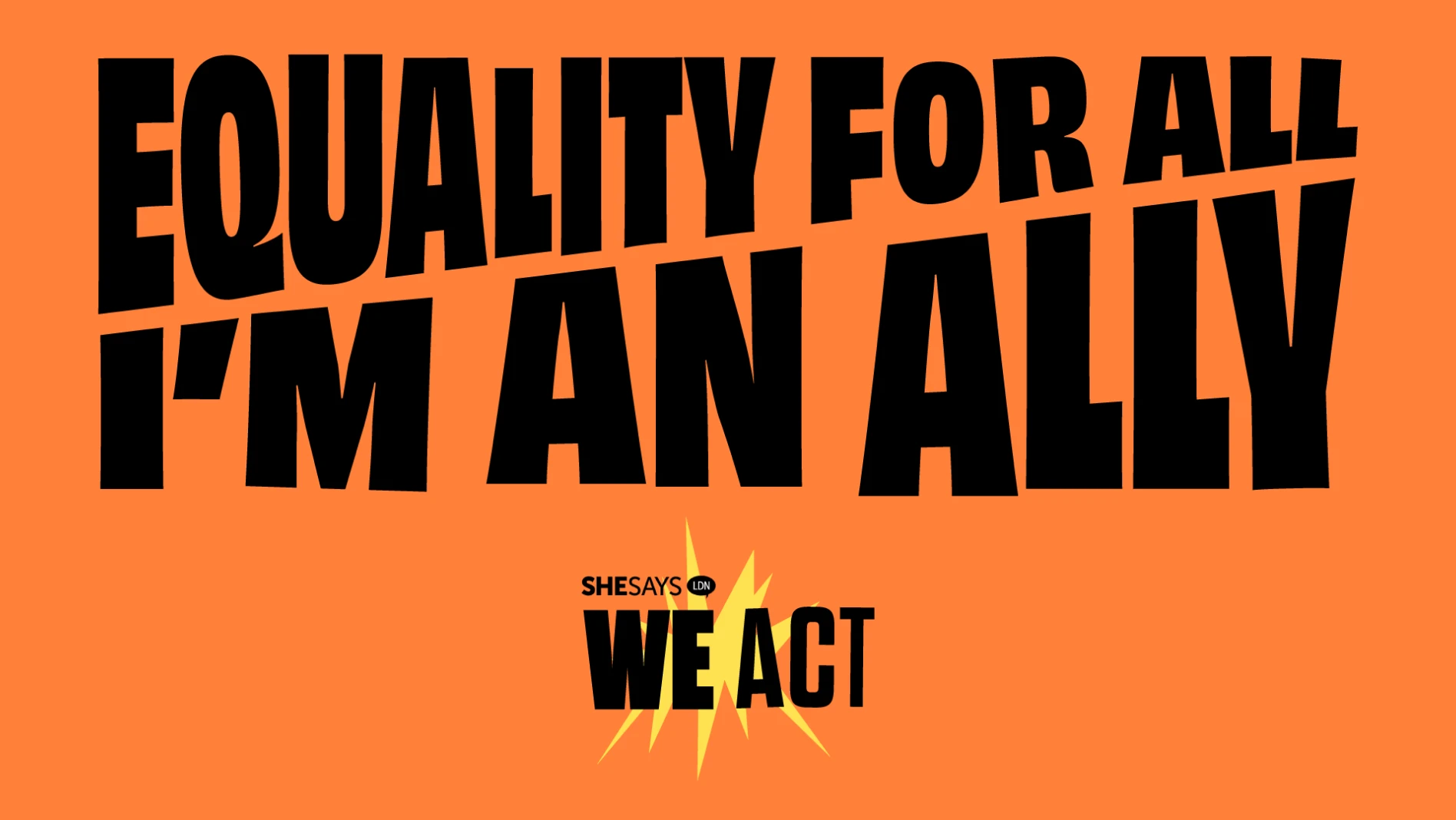 Equality for all, I'm an ally.